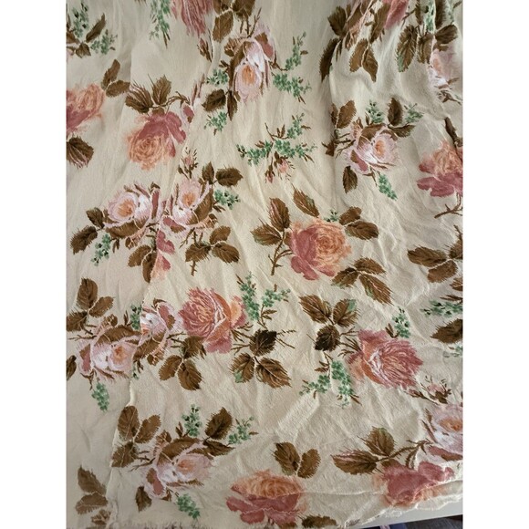 Zara Cream Floral Print Maxi Dress Women Size S Long Sleeve Romantic Flowy Boho - Picture 14 of 16